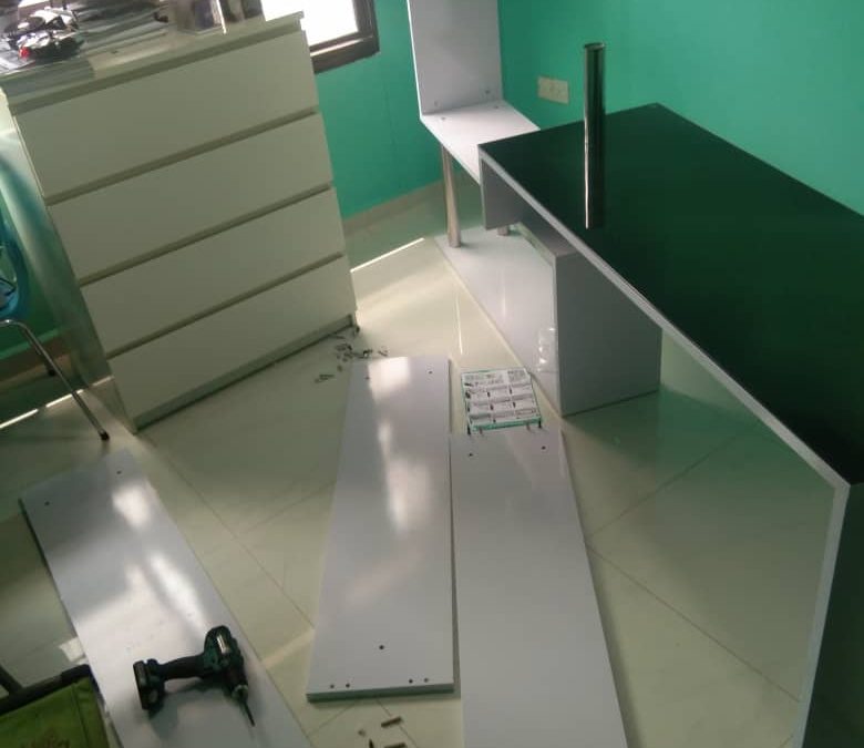 Assemble Study Desk And Book Shelf Set In Jurong West