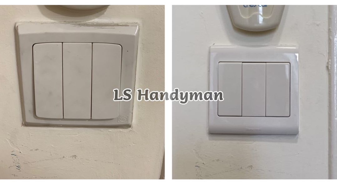 Supply And Replace 3gang Switch In Toa Payoh