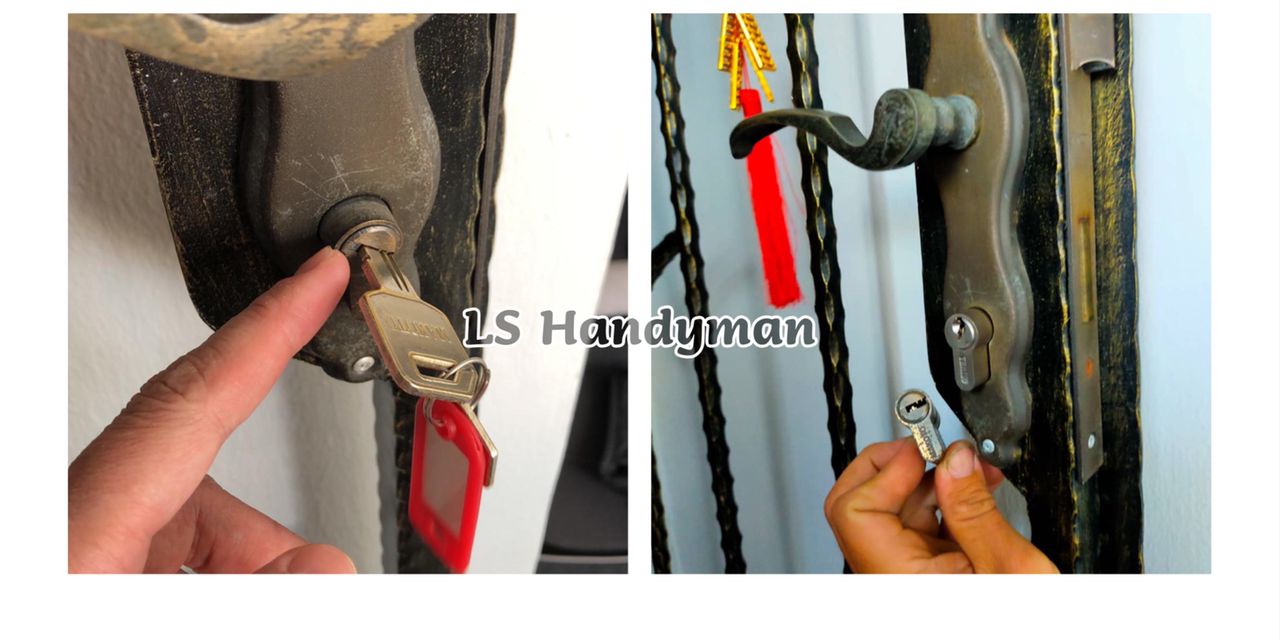 Replace lock cylinder