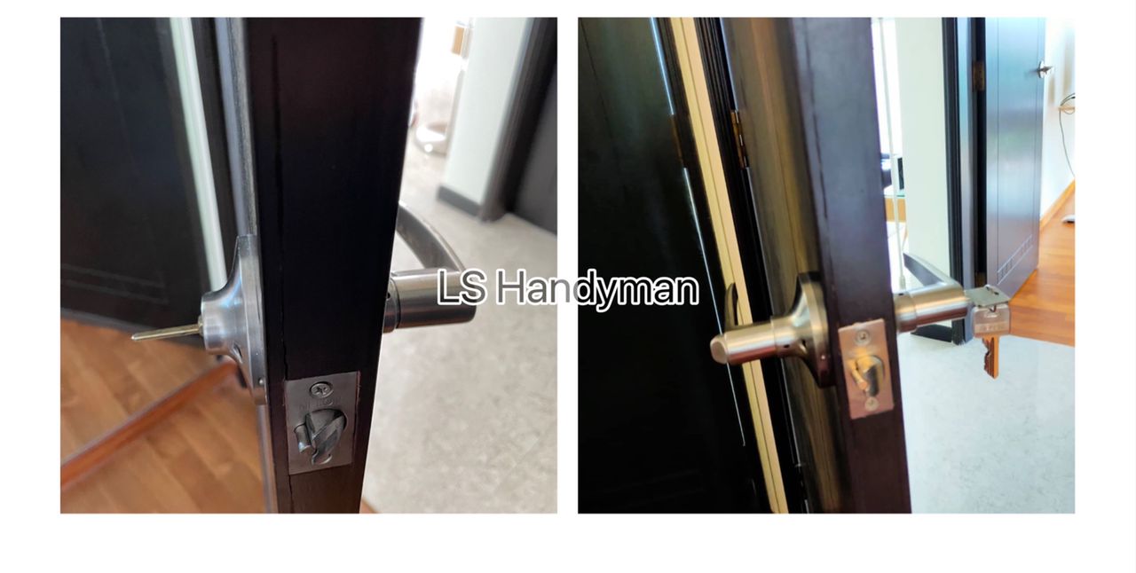 Supply and replace door lock 