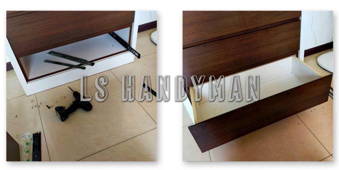 Replace drawer track At Cck
