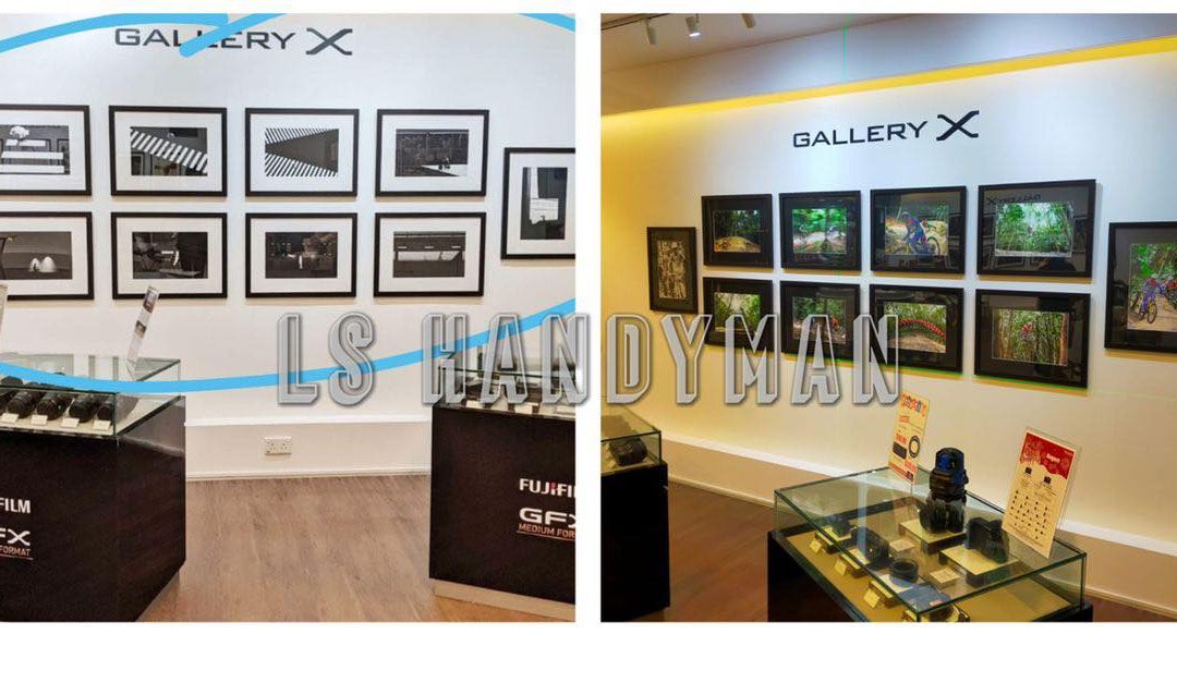 Install frame at Temasek boulevard