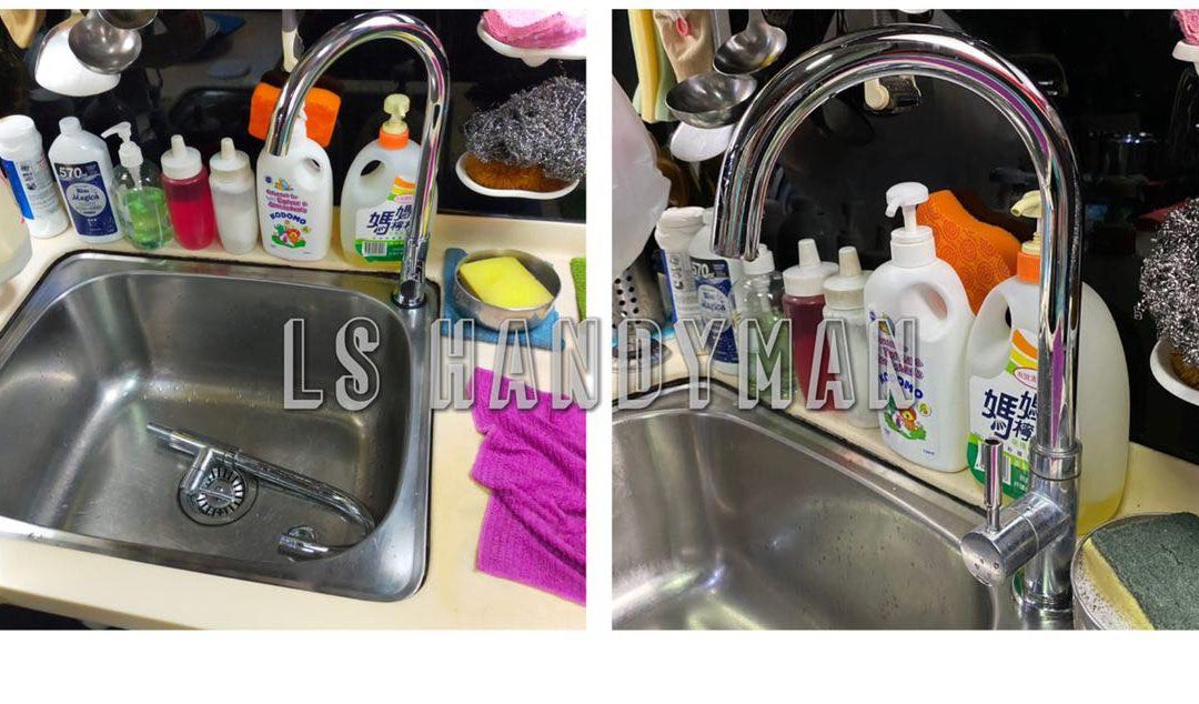 Replace water tap at Sembawang