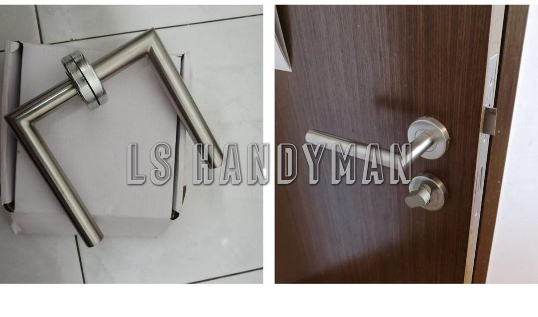 Replace door handle at Minbu Road