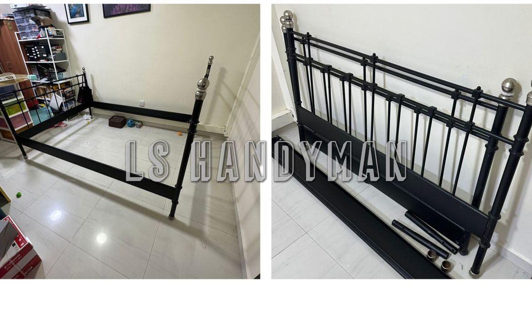 Dismantle bed frame at Jurong West