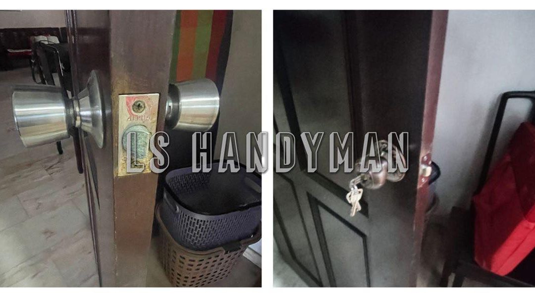 Repair door knob at Pasir Ris