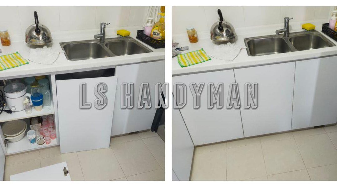 fix back cabinet door at Lorong Ah Soo