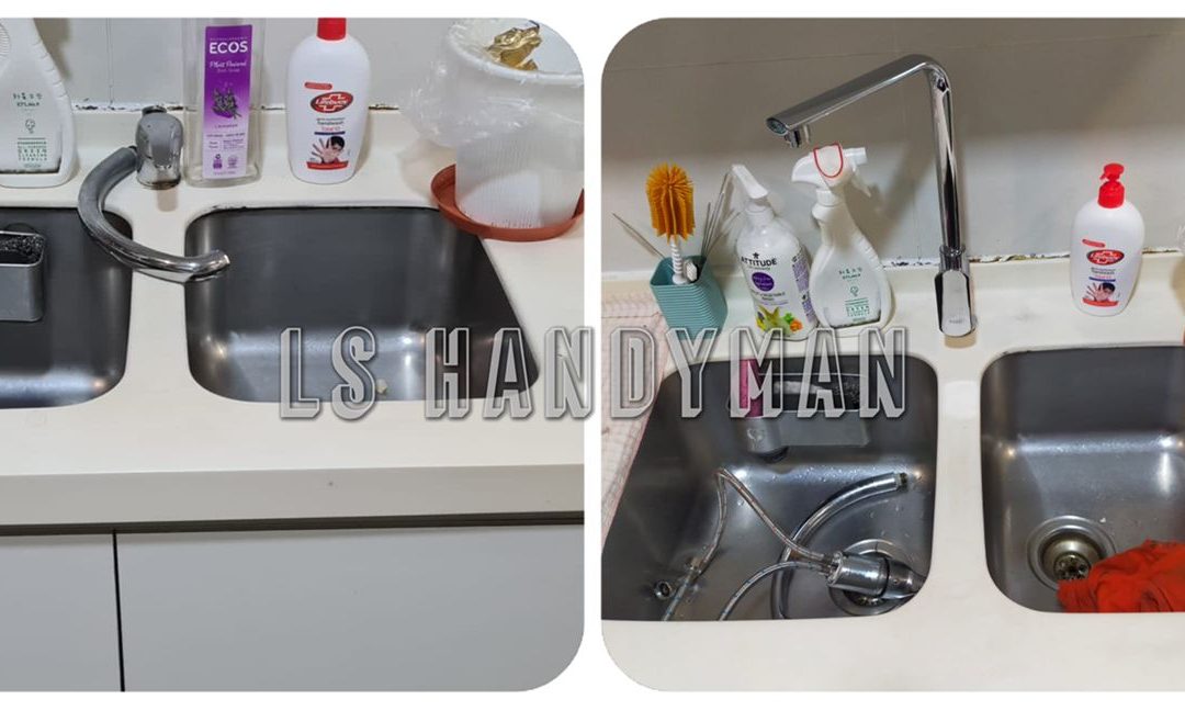 Replace sink tap at Woodlands