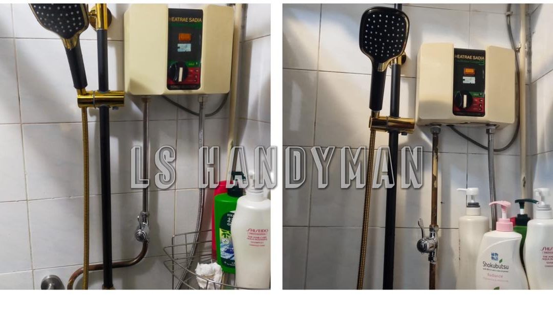 Install shower set at Bedok