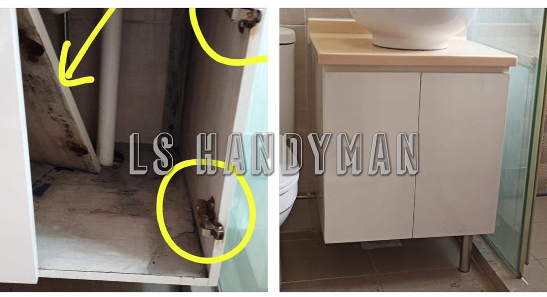 Replace cabinet hinges at Pasir Ris