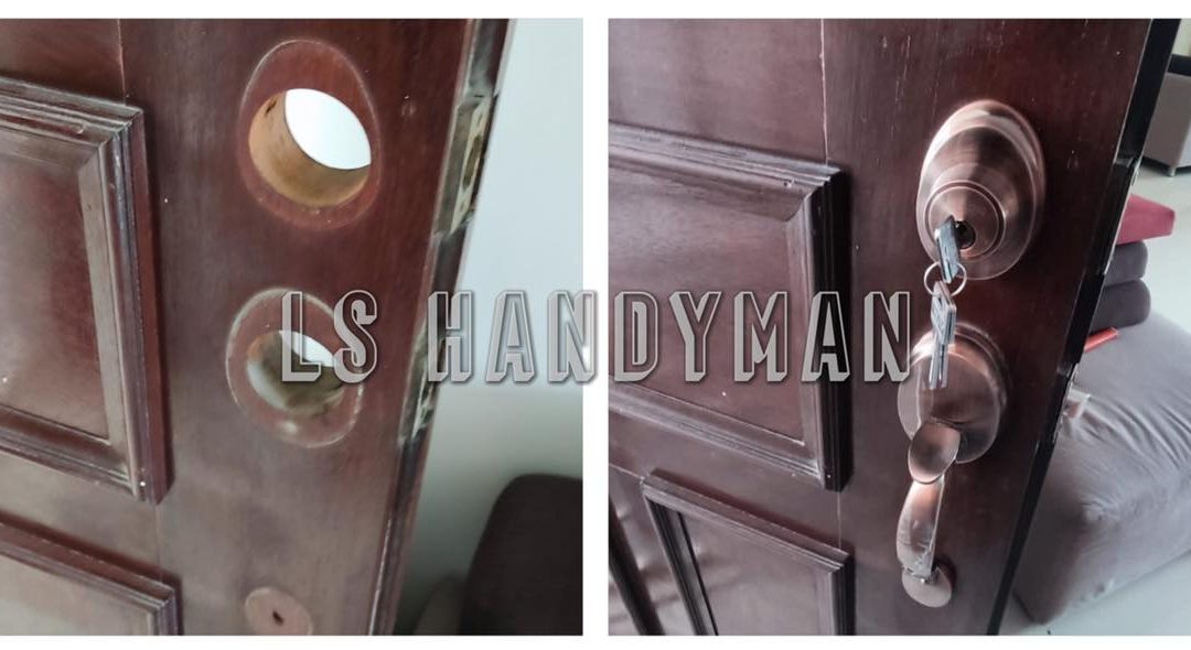 Replace main door lock at Anchorvale Road