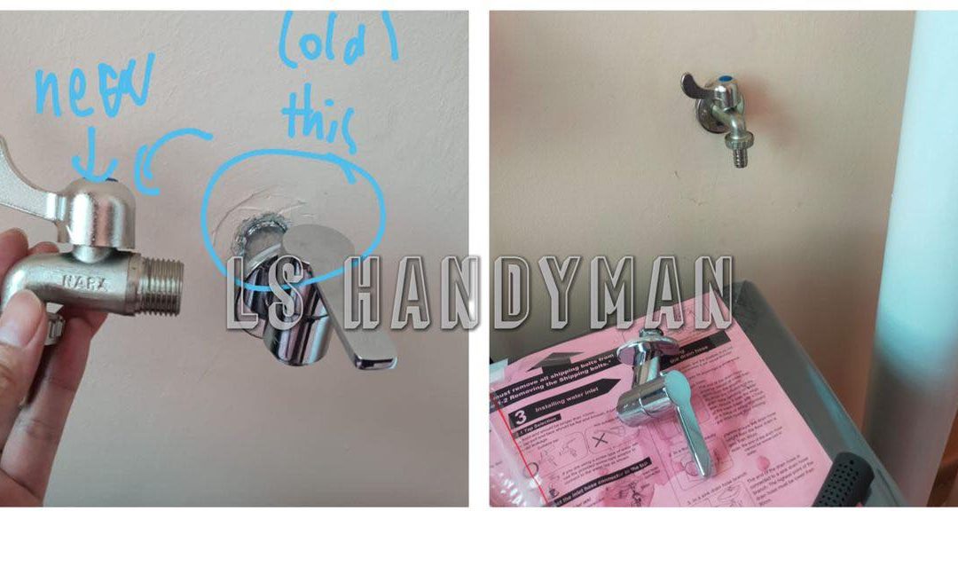Replace tap at Jurong East