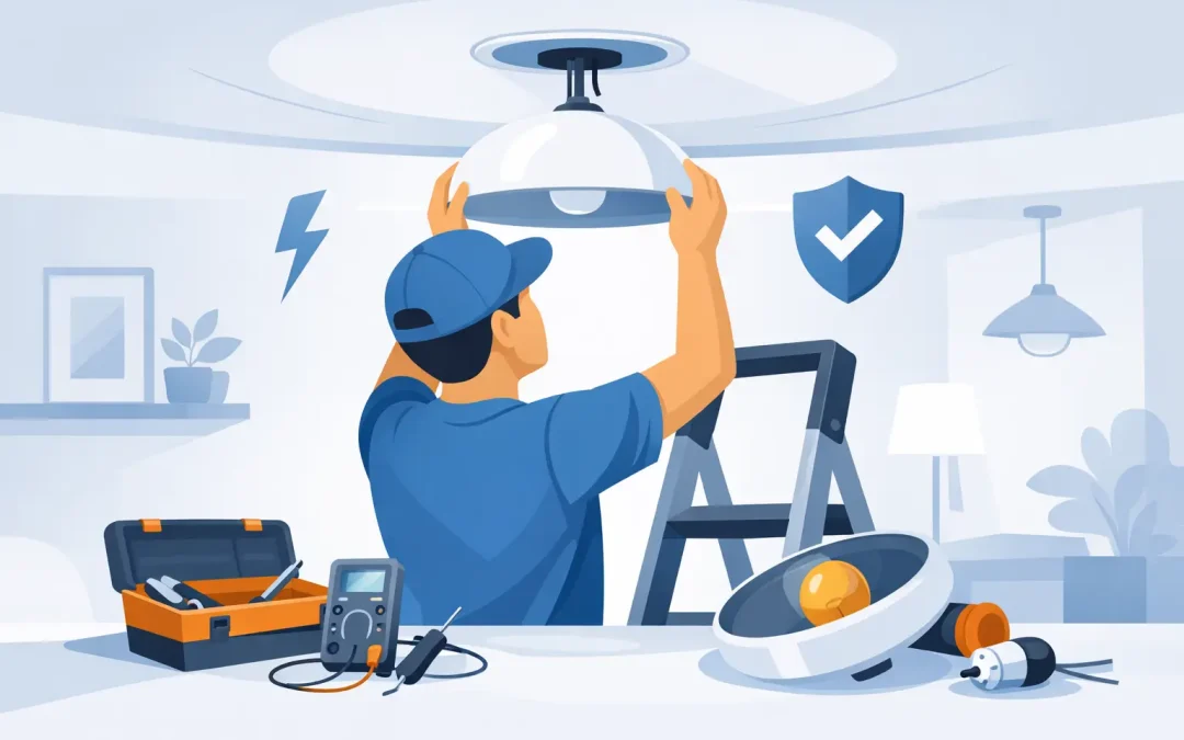 How to Replace Ceiling Light Safely